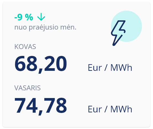 Kovo elektros kaina