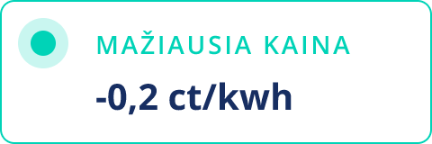 Mažiausia vasario kaina