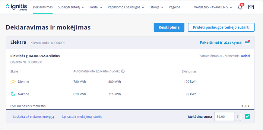 Ignitis savitarnos instrukcija kaip prisidėti tiekėją